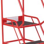 Uk Domed Feet Aslip 5 Tread Step Red