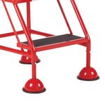 Uk Domed Feet Aslip 5 Tread Step Red