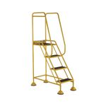 Uk Domed Feet Aslip 4 Tread Step Ylw