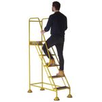 Uk Domed Feet Aslip 5 Tread Step Ylw