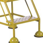 Uk Domed Feet Pchd 5 Tread Step Ylw