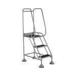 Uk Domed Feet Aslip 3 Tread Step Gry