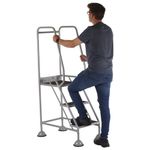 Uk Domed Feet Aslip 3 Tread Step Gry