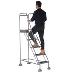 Uk Domed Feet Aslip 5 Tread Step Gry