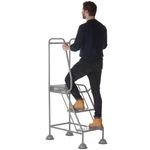 Uk Domed Feet Pchd 3 Tread Step Gry