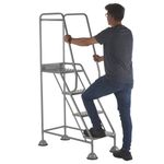 Uk Domed Feet Pchd 4 Tread Step Gry