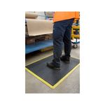 Bub Mat 0.6X0.9M Blk/Ylw Nitrile