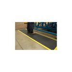Bub Mat Mid 0.6X0.9M Blk/Ylw Nitrile