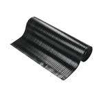 Wide Ribbed Runner Mat 0.9Mx10M Blk