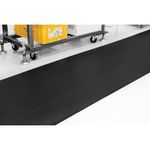 Wide Ribbed Runner Mat 0.9Mx10M Blk