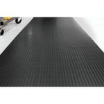 Wide Ribbed Runner Mat 1.2Mx10M Blk