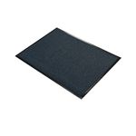 Entrance Door Mat 0.9X1M Black/Blue