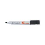 Flipchart Marker Bullet Tip Blk Pk12