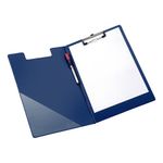 Fold-Over Clipboard Foolscap Blue