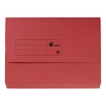 Half Flap Doc Wallet A4 Red Pk50
