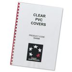 Comb Binding Covers A4 Pvc Clr Pk100