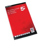 C5 Pkt Env Sseal Wht Retail Pk25