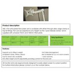 Single Manual Monitor Arm