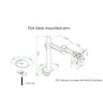 Single Manual Monitor Arm