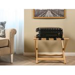 York Wooden Luggage Rack Light Wood