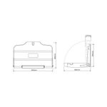 Horizontal Baby Changing Unit Cream