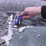 3-In-1 Squeegee Ice Scraper + Sponge