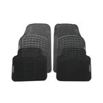 4 Piece Rubber Car Mat Set Black