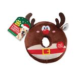 Xmas Crinkley/Squeaky Donut Toy Pk12