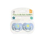 Glow In The Dark Soother X2 Ast Pk24