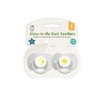 Glow In The Dark Soother X2 Ast Pk24