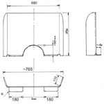 Exacompta Sneeze Guard Stnd 95X68Cm