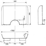 Exacompta Sneeze Guard Stnd 95X68Cm