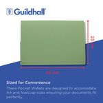 Guildhall Pkt Wlt 14X10 Green Pk50