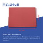 Guildhall Pkt Wlt 14X10 Red Pk50