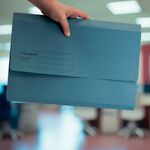 Guildhall Doc Wlt Foolscap Blue Pk50