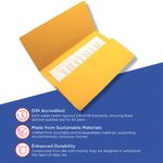 Guildhall Doc Wallet Fc Ylw Pk50