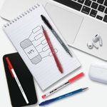 Papermate Flexgrip Gel Pens Blu Pk12