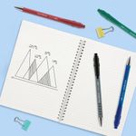 Papermate Flexgrip Retract Blue Pk36