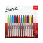 Sharpie Perm Marker Fine Ast Pk12