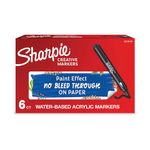 Sharpie Creative Mrkr Bullet Blk Pk6