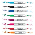 Sharpie Perm Twin Tip Marker Blk P12
