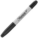 Sharpie Perm Twin Tip Marker Blk P12