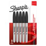 Sharpie Permanent Marker Fine Blk P5
