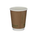 Dbl Wall Coffee Cup 8Oz Kraft Pk500