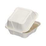 Bagasse Burger Box Square 6In Pk500
