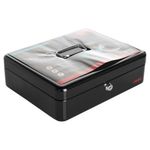 Concept 12" Metal Cash Box Black