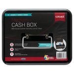 Concept 8" Metal Cash Box Black