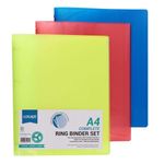 Concept A4 Ringbinder W/10 Punched Pocke