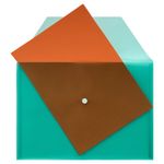 Concept A4 Button Wallet Envelope Clear