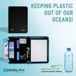 Monolith Blueline Zp W/Rb Fold A4 Bk